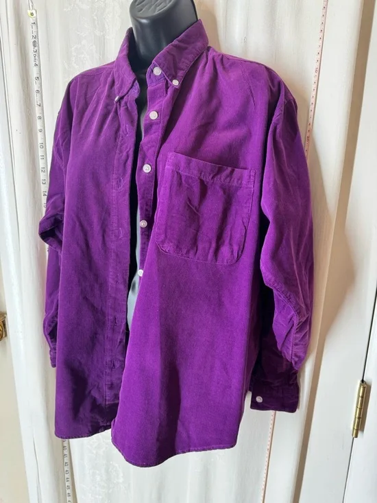 Vintage Details Express Women's Corduroy Shirt - Picture 2 of 7